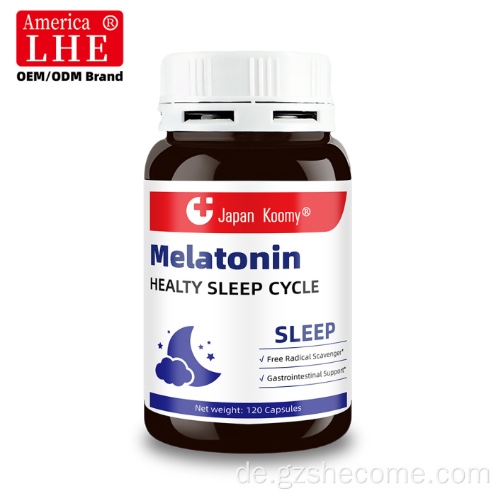 Shecome Melatonin-Kapseln zur Unterstützung des Schlafzyklus und der Entspannung